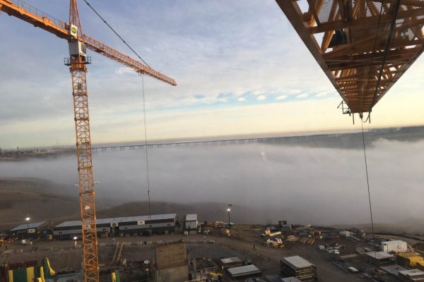 Kerry Swift (PCL Construction Management) sent in the amazing shot of the recent foggy morning in Lethbridge from ABOVE the clouds in Big Yeller!
